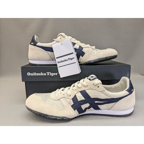 Authentic Onitsuka Tiger SERRANO 1183B400 200 Birch/Peacoat, Size US 6.5 - Picture 3 of 12